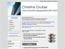 Tablet Screenshot of hausverwaltung-muc.de
